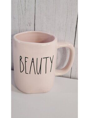 RAE DUNN BEAUTY BABY PINK COFFEE MUG TEA ARTISAN COLLECTION MAGENTA 192  DISNEY